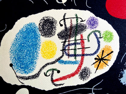 Joan Mir Lithograph Mourlot Paris 1976 Signed Op