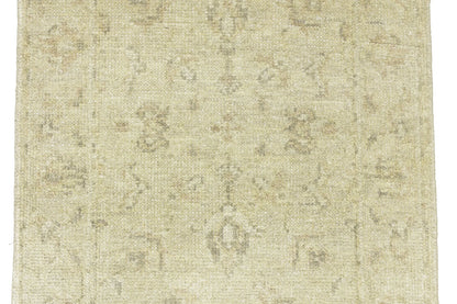 Handmade Wool Oriental Runner Rug Muted Floral