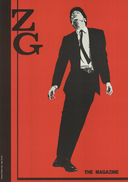 Co ROBERT LONGO ZG Magazine Jack Goldstein 23.5" x 16.5" Offset Lithograph 1981