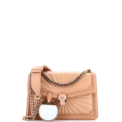 Bvlgari Serpenti Forever Shoulder Bag Quilted Leather Small