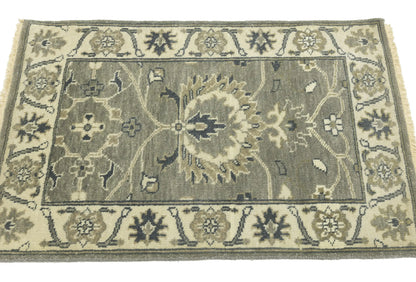 2X3 Ft Handmade Oushak Chobi Peshawar Oriental