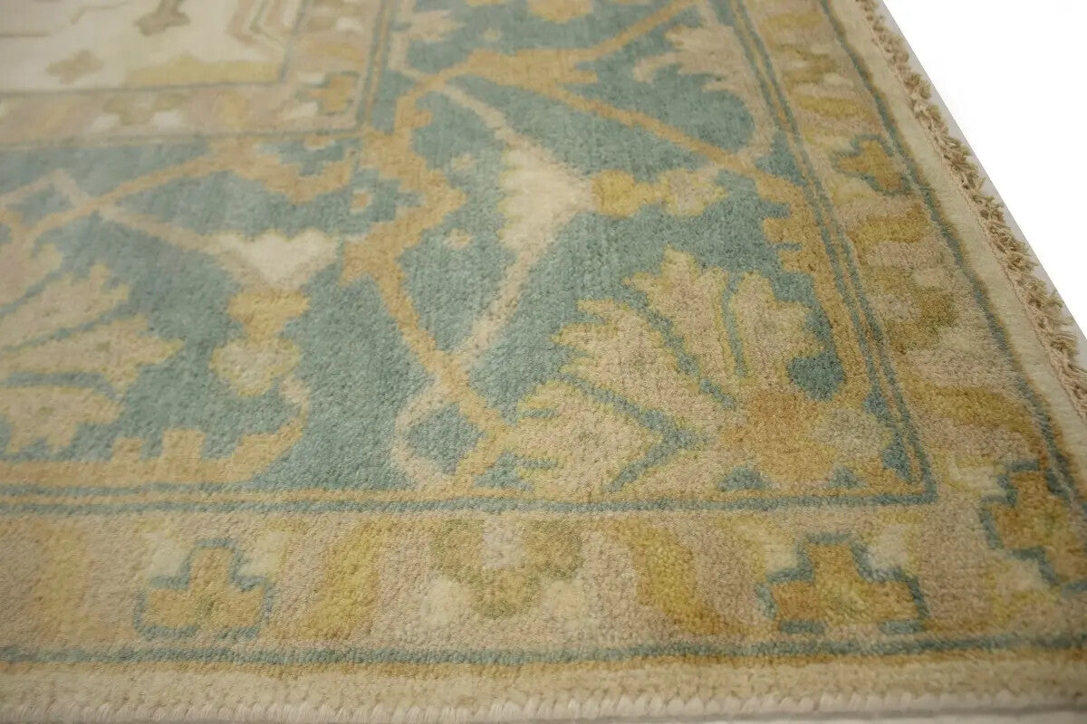 ft Handmade Classic Oushak Cream Floral Wool Oriental Rug Home Decor Carpet 8X10