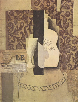 Pablo Picasso Still Life, Bottle And Glass 