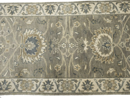 2'6X8 Ft Hand-Knotted Oushak Chobi Wool Runner