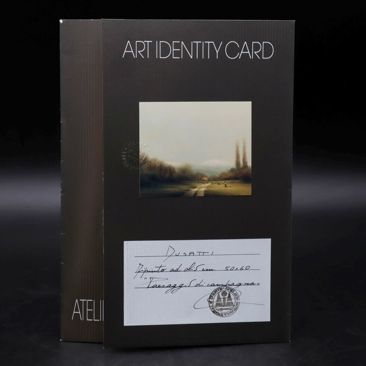 Walter Dusatti (Italy) Original Oil Painting Landscape Countryside Signed Framed