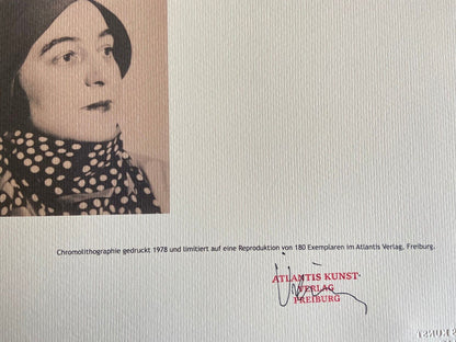 Sonia Delaunay Lithograph Coa Signed Op Numbered