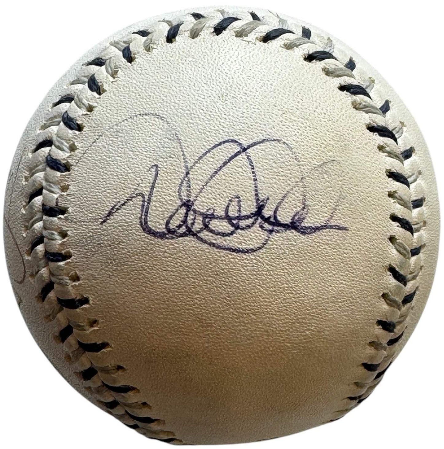 Derek Jeter Justin Morneau Milton Bradley Autographed 2008 All Star Baseball (Js