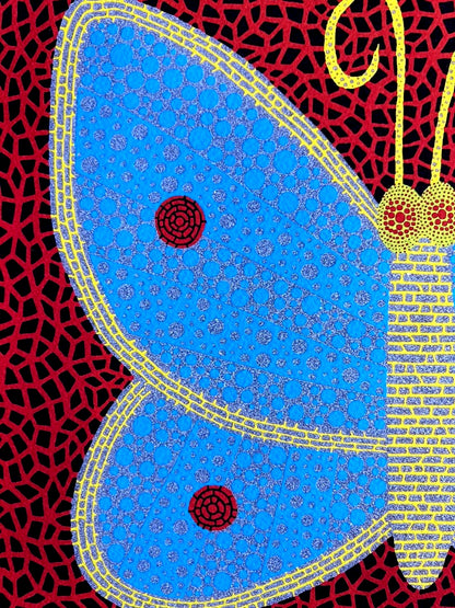 Yayoi Kusama "Butterfly" Lithograph Mori Museum Hand Numbered Coa