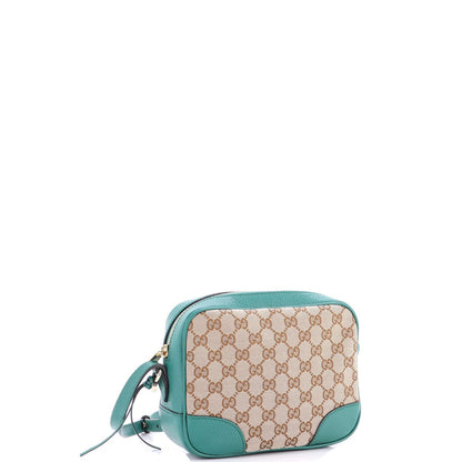 Gucci Bree Disco Crossbody Bag Gg Canvas With Leather Mini