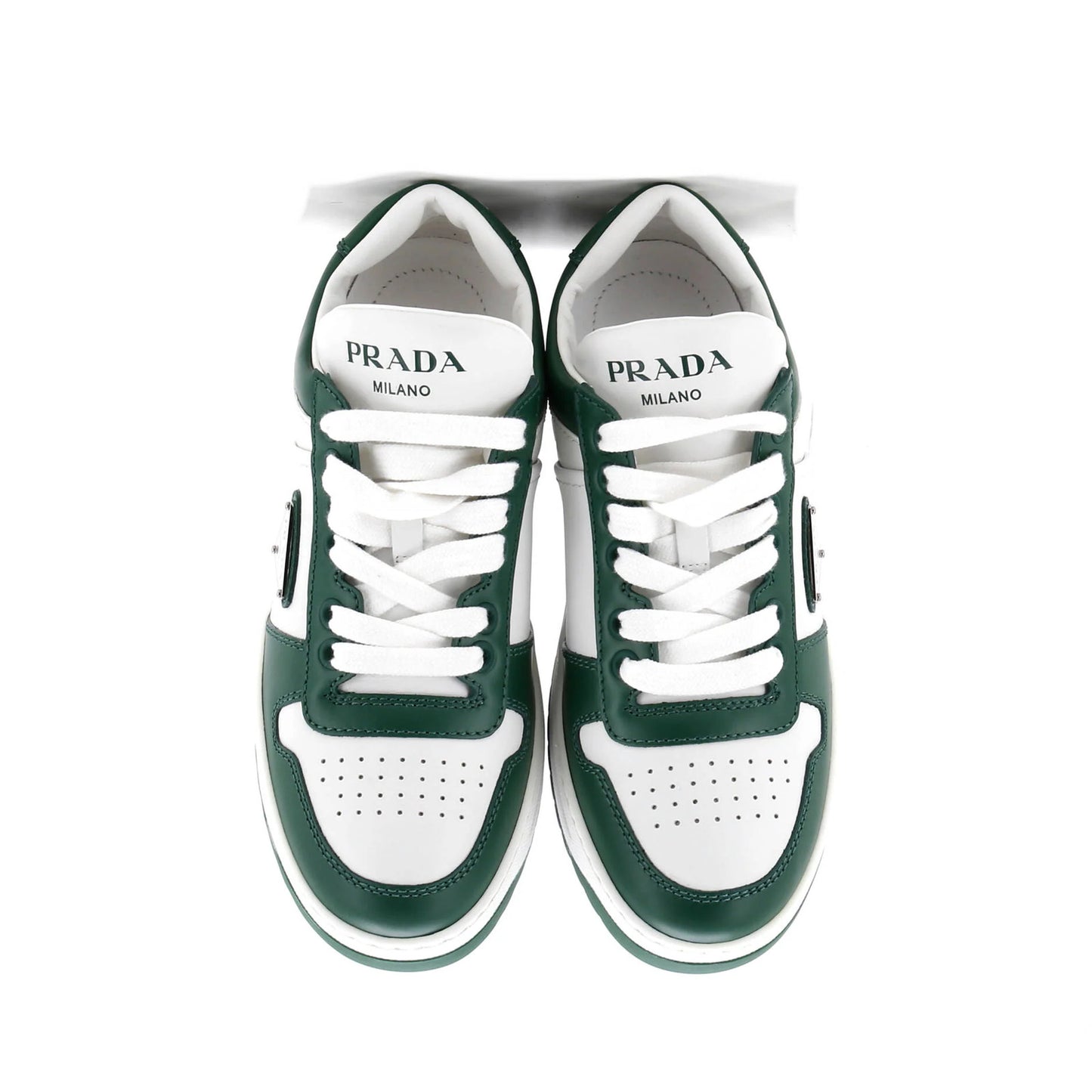 Prada Women'S Downtown Low-Top Sneakers Leather