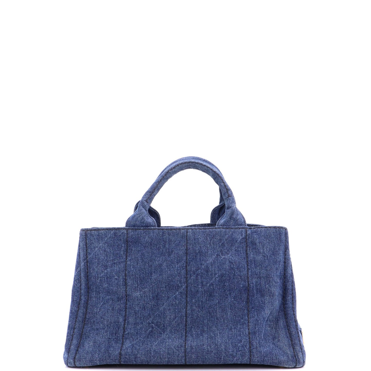Prada Canapa Convertible Tote Denim Medium