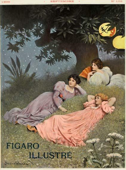 Igaro Illustre 1898Original Vintage Posterat Lantern Night By Wagrez For F
