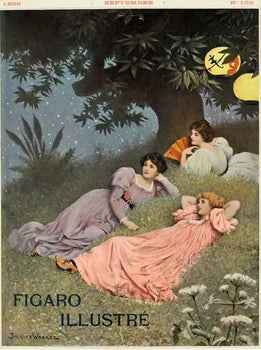 Igaro Illustre 1898Original Vintage Posterat Lantern Night By Wagrez For F
