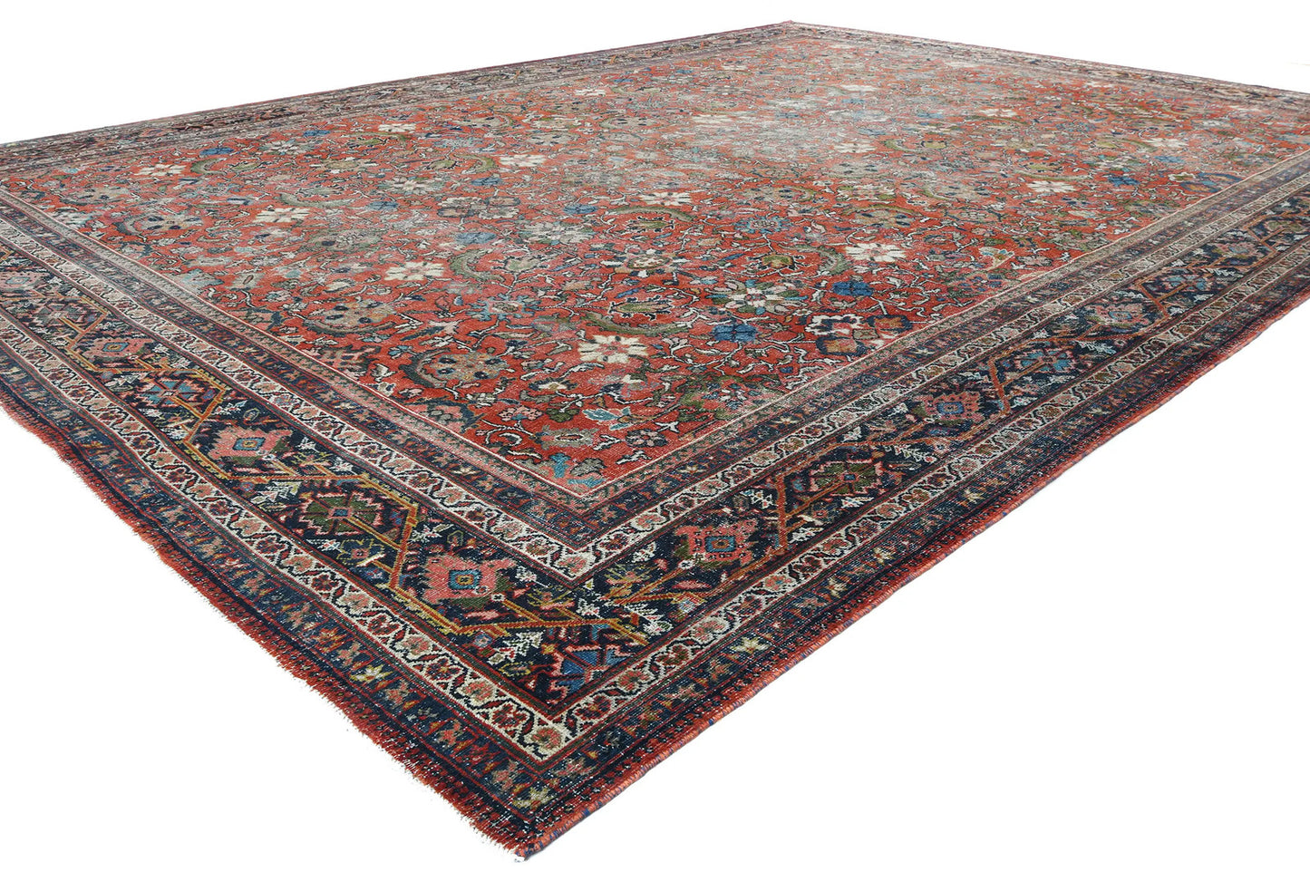 Antique Oversized Floral Vintage Style Oriental