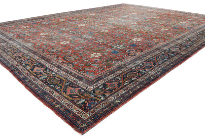 Antique Oversized Floral Vintage Style Oriental