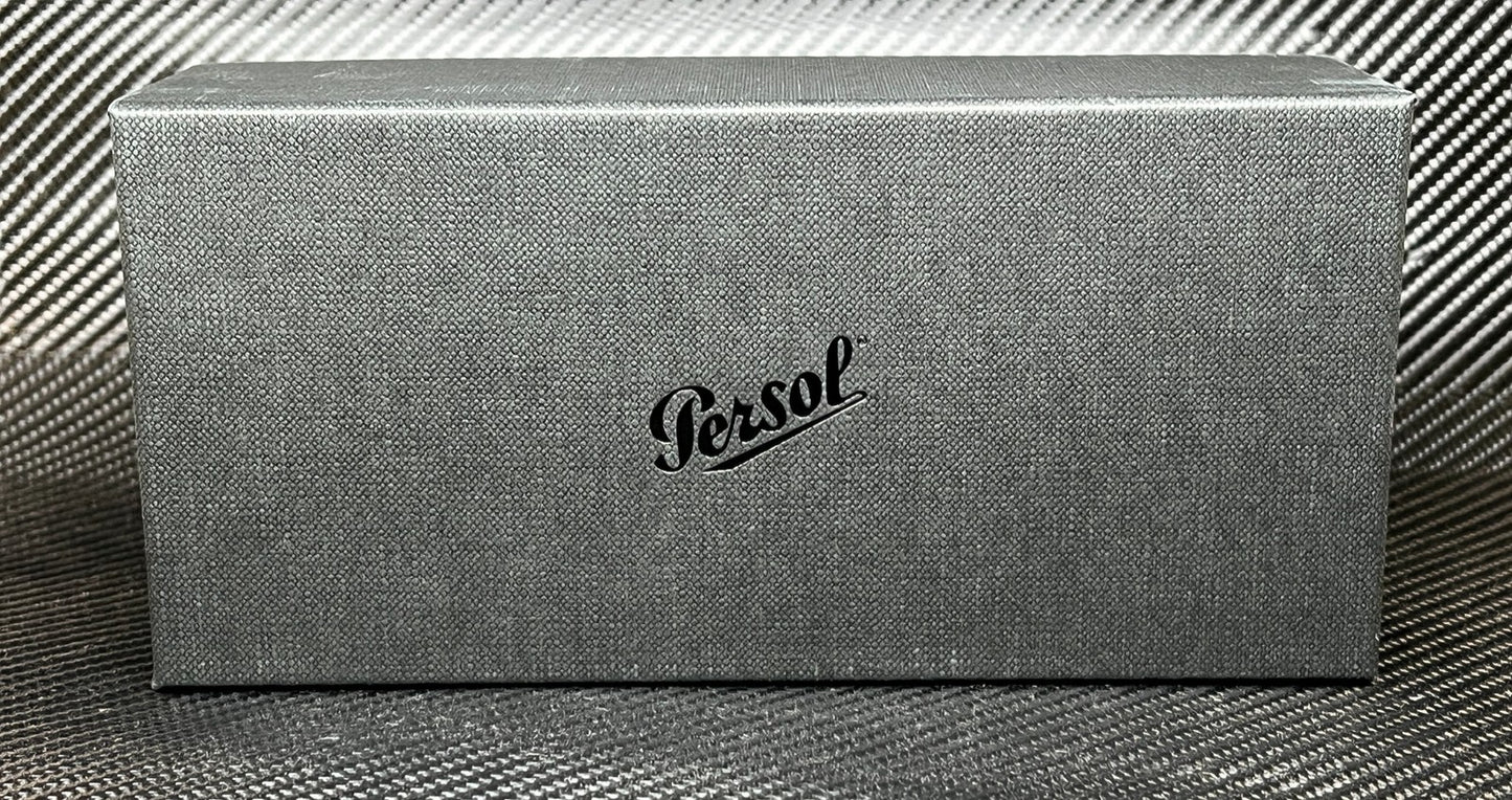 PERSOL PO3272S 95 48 Black Dark Grey Polarized Men's 53 mm Sunglasses
