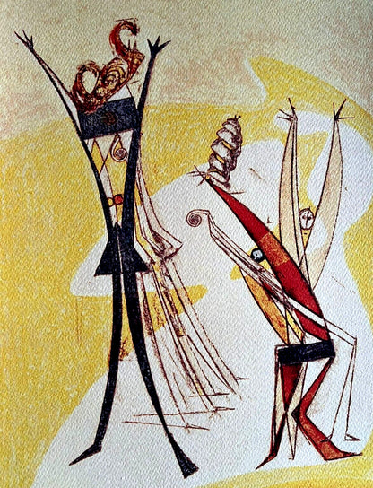 Max Ernst Lithograph Coa Signed Op Hand Numbered In Pencil Crayon