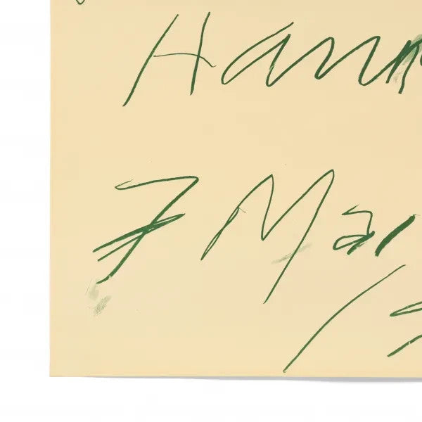 Kestner Gesellschaft Zeichnungen Exhibition Poster Cy Twombly 1976