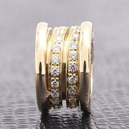 Bvlgari B-Zero1 Diamond Pendant In 750Yg Yellow Gold