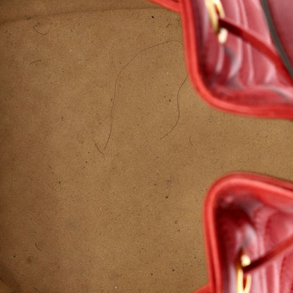 Gucci Gg Marmont Bucket Bag Matelasse Leather Small