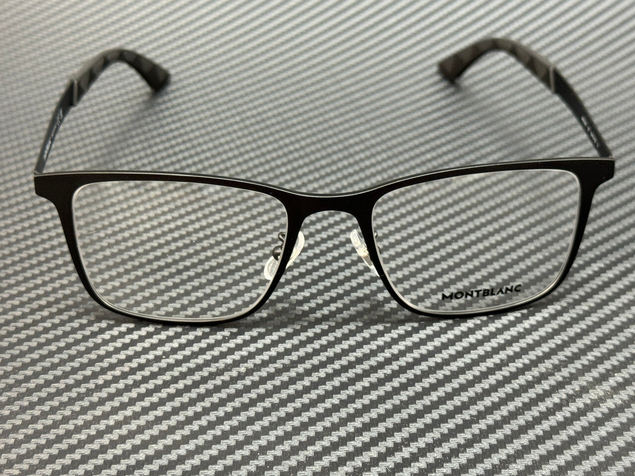 MONT BLANC MB0334O 001 Matte Black Small 53 mm Eyeglasses