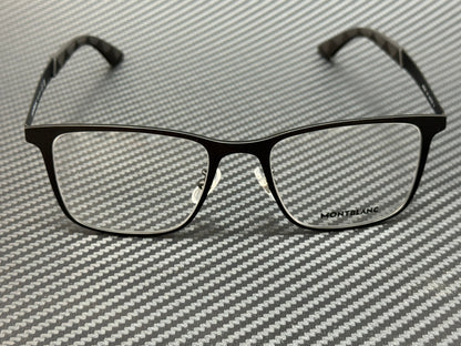 MONT BLANC MB0334O 001 Matte Black Small 53 mm Eyeglasses