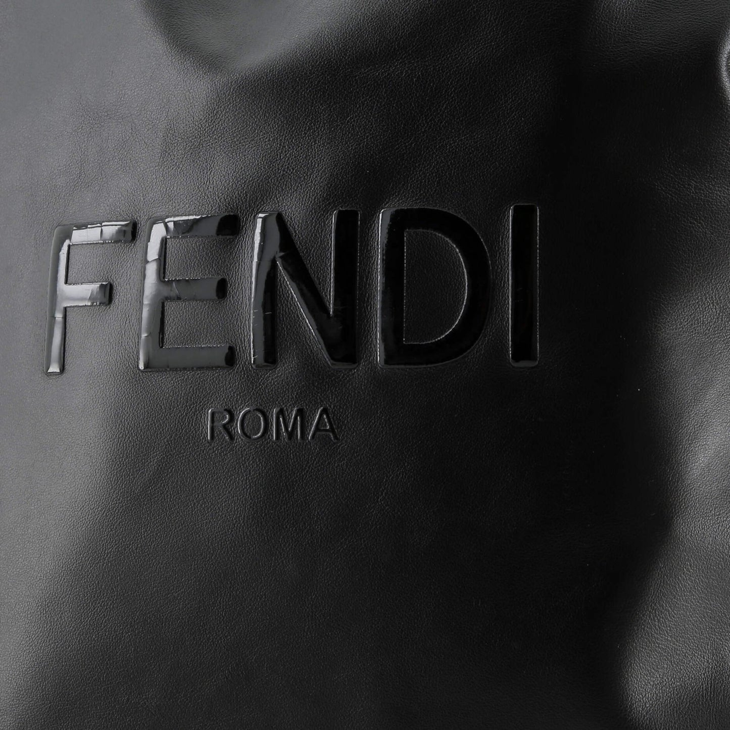 Fendi Pack Flat Shopper Tote Leather Tall