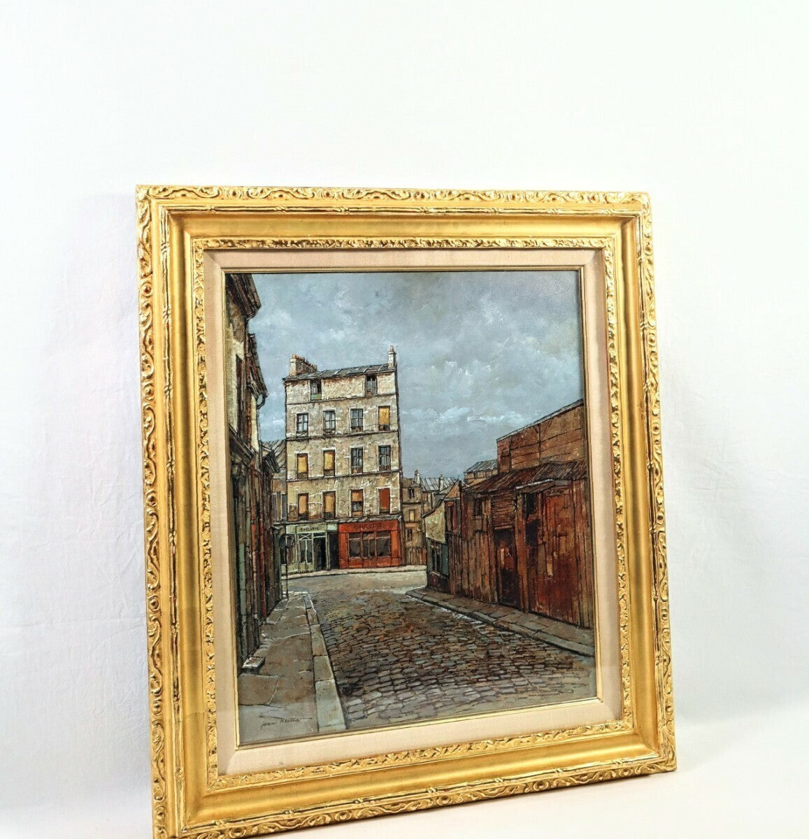 Keime Jean French Original Mnilmontant Oil Canvas Signed Framed