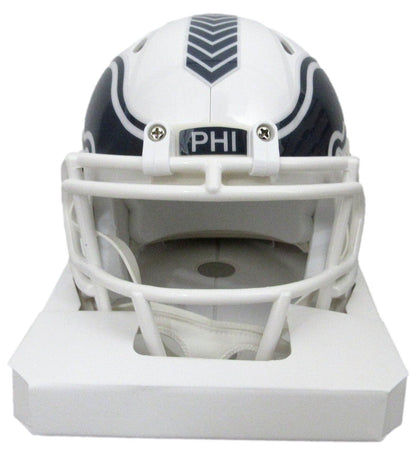 Nolan Smith Signed/Auto Salute To Service Mini Football Helmet Eagles Jsa 193469