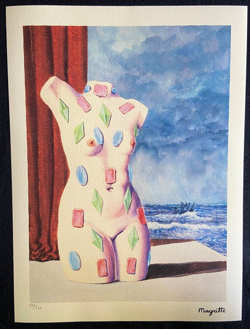 Ren-Magritte Lithograph Coa Signed Numbered By Hand Limited Edition