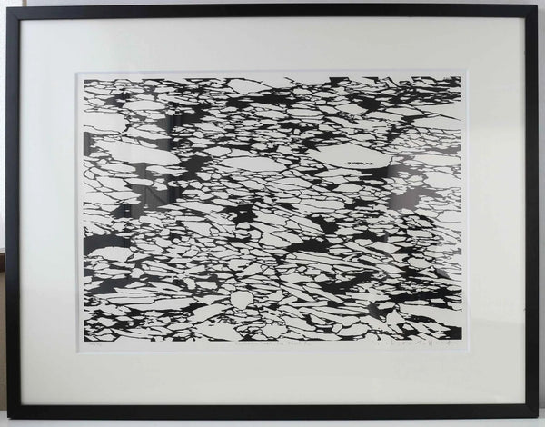 Autograph Soichiro Tomioka "Northern Seas-Ice Floes K" Silkscreen Edition with