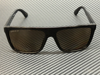Gucci Gg0748S 005 Black Brown Polarized Men'S 59