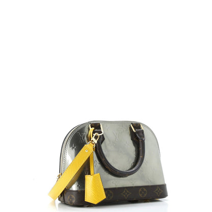 Louis Vuitton Alma Handbag Limited Edition Metallic Monogram Vernis And Monogram