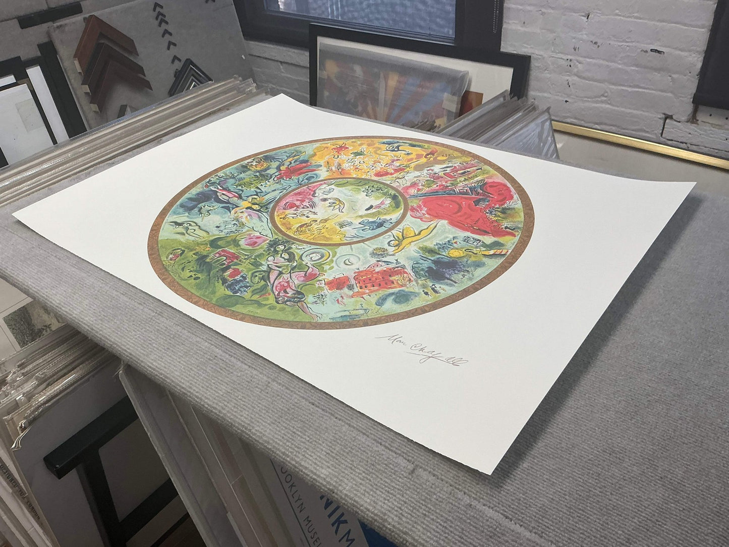 Marc Chagall Paris Opera Ceiling " Poster Modernism Green Yello