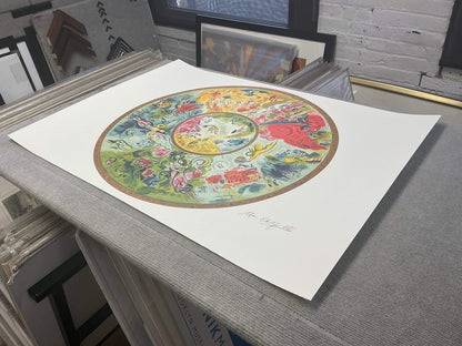 Marc Chagall Paris Opera Ceiling " Poster Modernism Green Yello