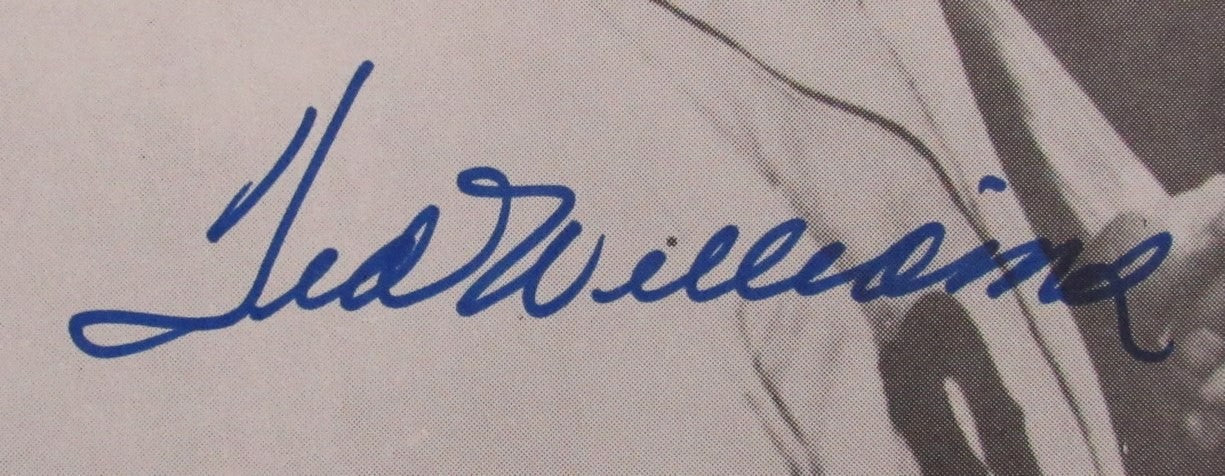 Ted Williams Hof Signed/Autographed 11X14 B/W Photo Boston Red Sox Twf 198586