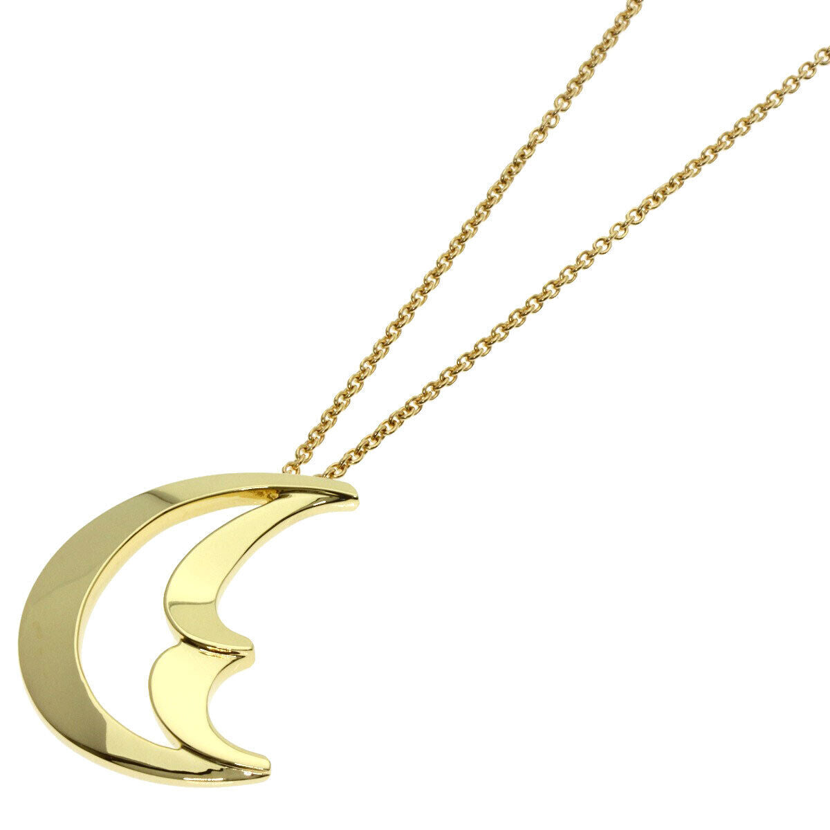 TIFFANY&Co.   Necklace Crescent Moon K18 Yellow