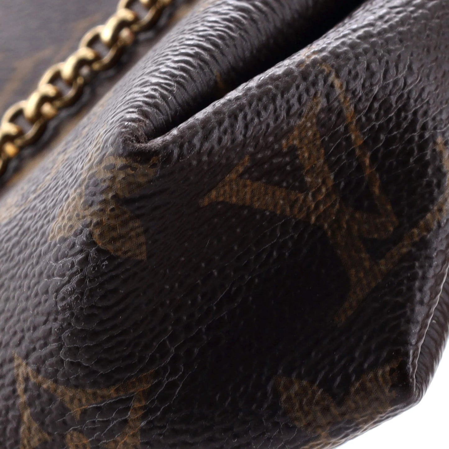 Louis Vuitton Pallas Clutch Monogram Canvas With Leather