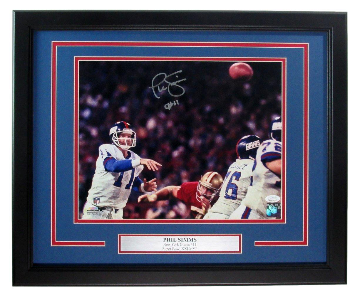 Phil Simms Signed/Autographed 11X14 Photo New York Giants Framed Jsa 191933