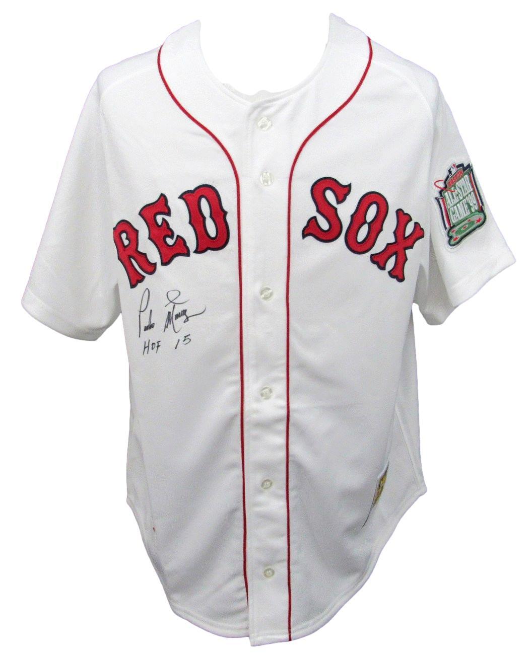 Pedro Martinez Hof Autographed/Ins Mitchell & Ness Jersey Red Sox Beckett 176376
