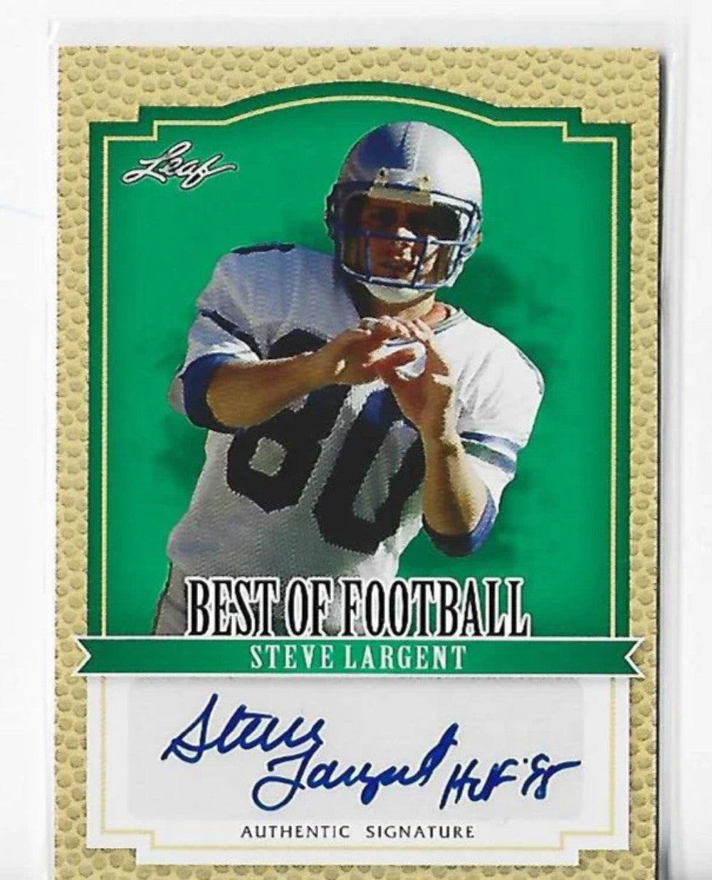 Steve Largent 2012 Leaf #Ba-Sl1 Autograph Card