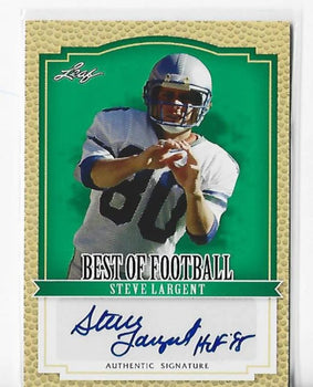 Steve Largent 2012 Leaf #Ba-Sl1 Autograph Card