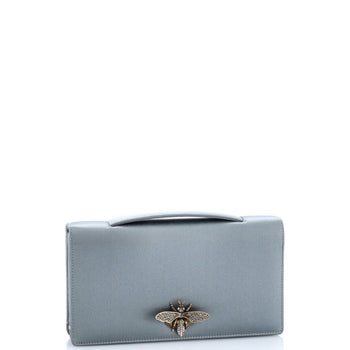 Christian Dior Bee Clutch Satin