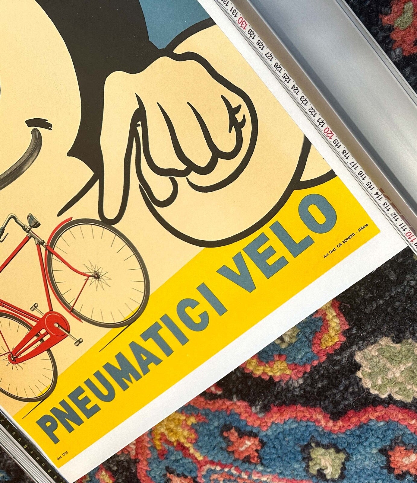 Michelin Bibendum Italian Bicycle Tire Poster 1959 Bicycle Original Printing