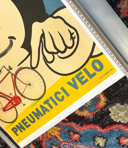 Michelin Bibendum Italian Bicycle Tire Poster 1959 Bicycle Original Printing