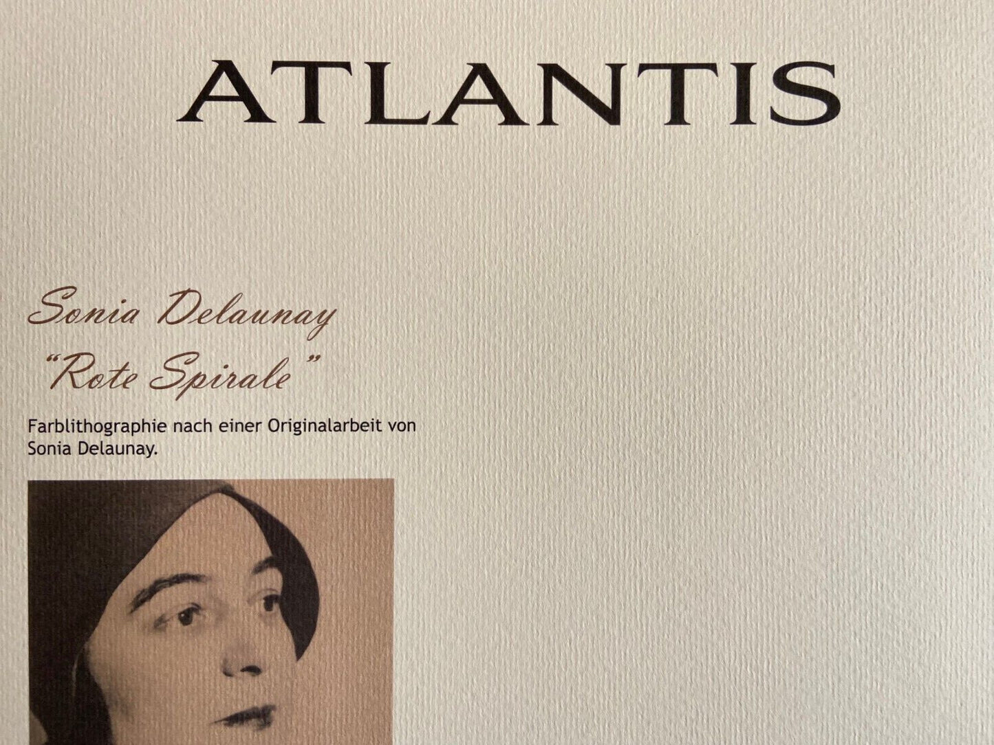 Sonia Delaunay Lithograph Coa Signed Op Numbered By Hand Joan/Mir