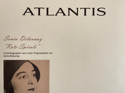 Sonia Delaunay Lithograph Coa Signed Op Numbered By Hand Joan/Mir