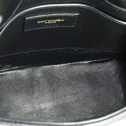 Saint Laurent Vicky Crossbody Bag Vertical Quilted Grainy Leather Medium