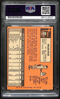 Nolan Ryan Hof Mets Signed/Autographed 1969 Topps
