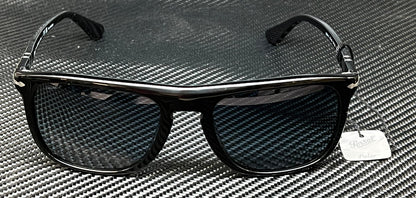PERSOL PO3336S 95 S3 Black Polarized Unisex 57 mm Sunglasses